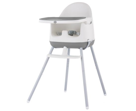 Scaun de masa Chipolino Pudding 3 in 1 Grey, Culoare: Gri