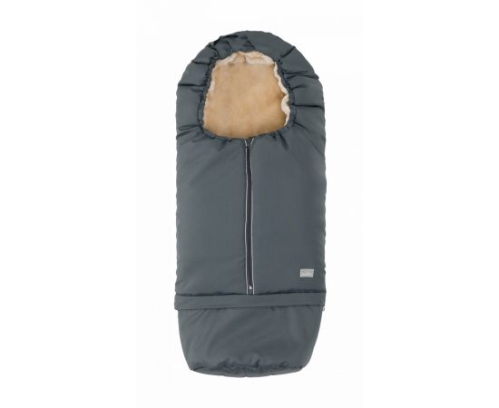 Sac de iarna 2 in 1 80/105 cm Nuvita Carry On Warm Dark Gray / Beige, Culoare: Gri