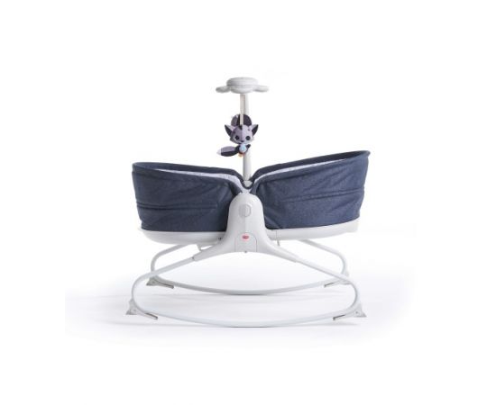 Sezlong 3 in 1 Tiny Love Rocker Napper, 0 luni +, Albastru cu Alb