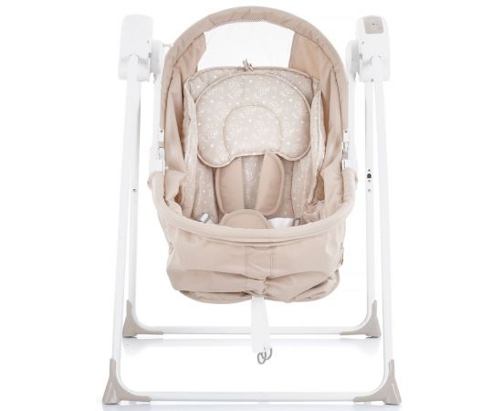 Patut si leagan electric Chipolino Gia latte, Culoare: Crem,poza 3