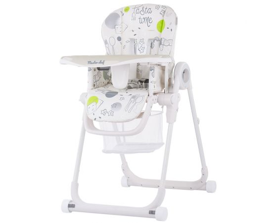 Scaun de masa Chipolino Master Chef mist, Culoare: Alb/Gri