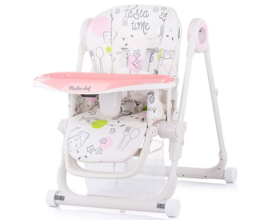 Scaun de masa Chipolino Master Chef peony pink, Culoare: Roz,poza 3