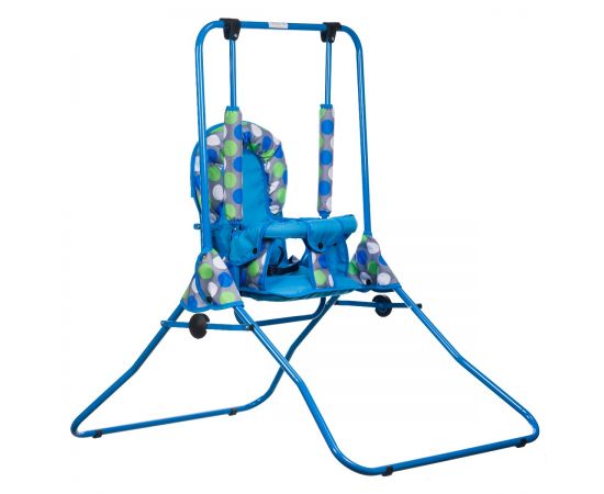 Leagan pentru copii, Top Kids, pentru interior si exterior, Blue Dots, Culoare: Blue,poza 3