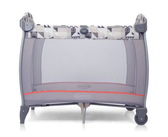 Patut Graco Contour Electra Patchwork Grey, Culoare: Gri deschis,poza 3