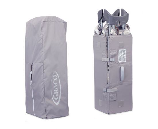Patut Graco Contour Electra Patchwork Grey, Culoare: Gri deschis,poza 7