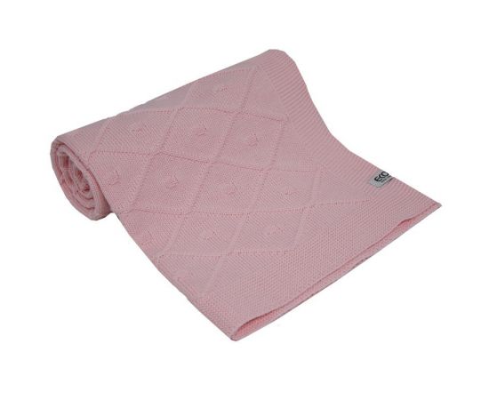 Paturica din Bumbac, Eko, 80x100 cm, Carouri, Pink, Culoare: Roz