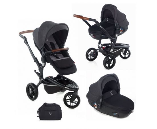 Carucior 3 in 1 Trider Matrix Light 2 Cold Black Jane, Culoare: Gri/Negru