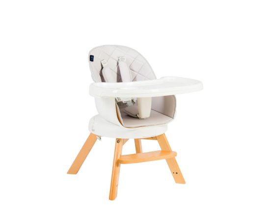 Scaun de masa 3 in 1 Juju Eat&Twist, Gri, Culoare: Gri,poza 3