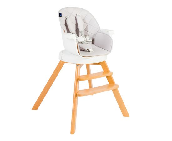 Scaun de masa 3 in 1 Juju Eat&Twist, Gri, Culoare: Gri,poza 5