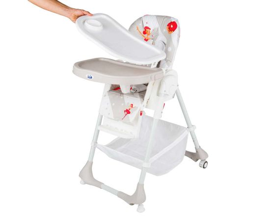 Scaun de masa Juju Eat&Joy, Ballerina, Culoare: Alb/Gri,poza 2