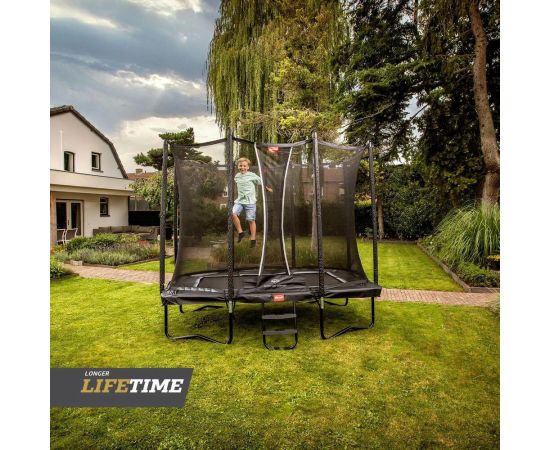 Trambulina Berg Ultim Favorit regular Gri cu plasa Comfort 280x190,poza 2