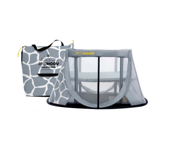 Patut Pliant Pop Up Aeromoov Giraph Sky, Culoare: Gri deschis, Dimensiuni: 120x60,poza 3