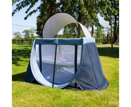 Patut Pliant Pop Up Blue Whale Aeromoov, Culoare: Albastru, Dimensiuni: 120x60,poza 9