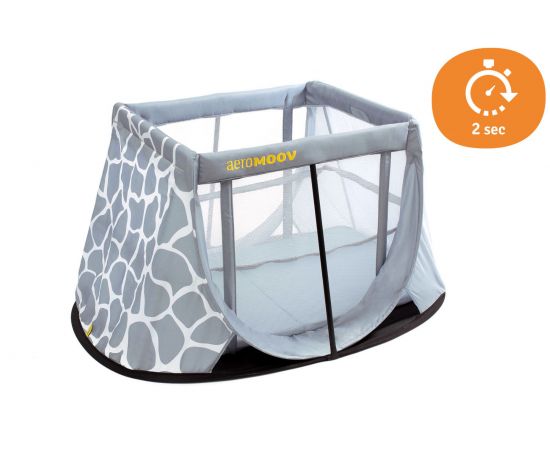 Patut Pliant Pop Up Aeromoov Giraph Sky, Culoare: Gri deschis, Dimensiuni: 120x60