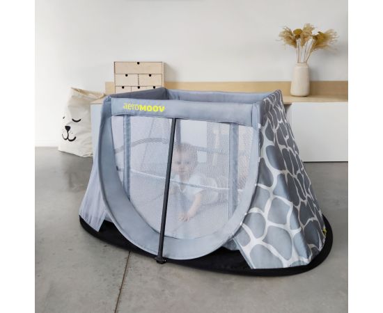 Patut Pliant Pop Up Aeromoov Giraph Sky, Culoare: Gri deschis, Dimensiuni: 120x60,poza 7