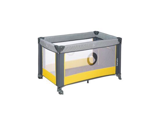 Patut pliant cu un nivel Lionelo Stefi Lemon din Metal, Poliester, 120x60 cm, Galben, Culoare: Galben, Dimensiuni: 120x60,poza 6