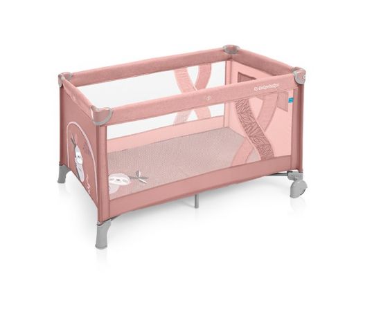 Patut pliabil Baby Design Simple - 08 Pink 2019, Culoare: Roz, Dimensiuni: 120x60