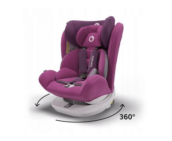 Scaun auto Isofix Lionelo Bastiaan rotativ 360 grade 0-36 kg Violet, Culoare: Violet, Grupa: 0-36kg (0 luni - 12 ani),poza 4
