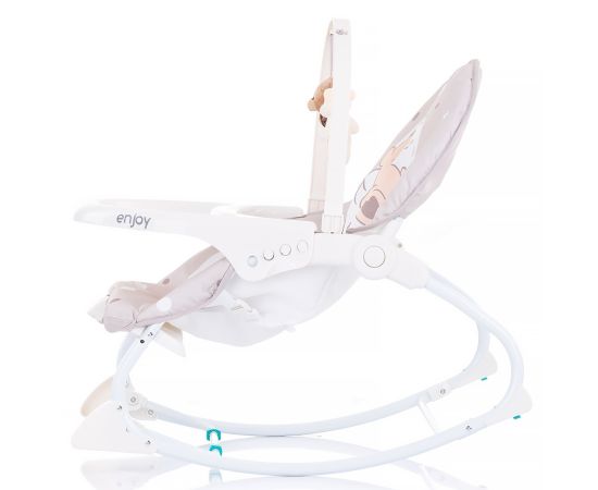 Scaunel balansoar Chipolino Enjoy beige, Culoare: Crem,poza 4