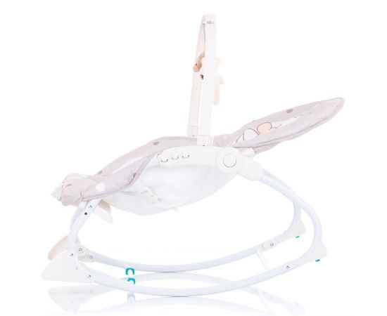 Scaunel balansoar Chipolino Enjoy beige, Culoare: Crem,poza 6