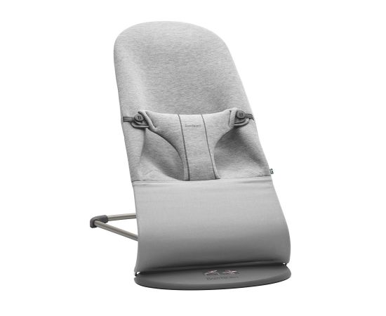 Balansoar BabyBjorn Bliss Light Grey, 3D Jersey, cu bara de jucarii,poza 2