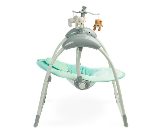 Leagan electric cu telecomanda Caretero LOOP Mint, Culoare: Turquoise,poza 2