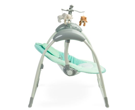 Leagan electric cu telecomanda Caretero LOOP Mint, Culoare: Turquoise,poza 3