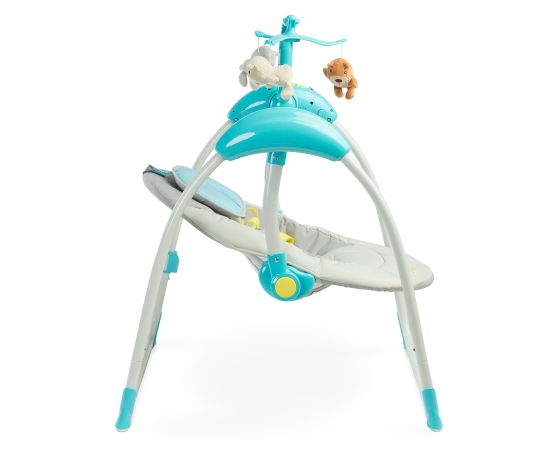 Leagan electric cu telecomanda Caretero LOOP Blue, Culoare: Blue,poza 4
