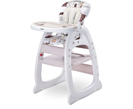 Scaun de masa transformabil Caretero HOMEE 2 in 1 Beige, Culoare: Crem