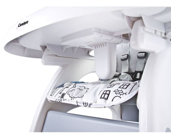 Scaun de masa transformabil Caretero HOMEE 2 in 1 Grey, Culoare: Gri,poza 3