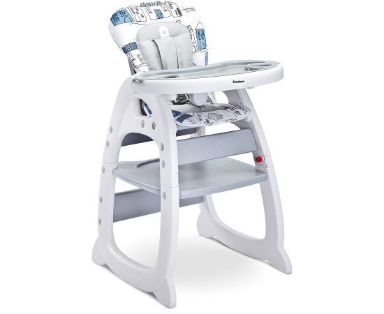 Scaun de masa transformabil Caretero HOMEE 2 in 1 Grey, Culoare: Gri,poza 6