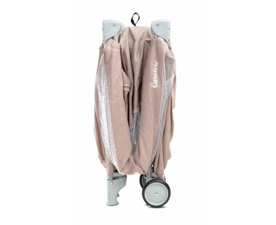 Patut pliant cu etaj intermediar Caretero BASIC PLUS Beige, Culoare: Crem, Dimensiuni: 120x60,poza 5