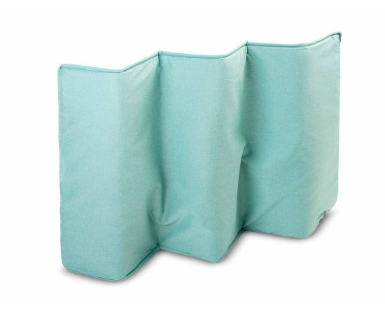 Patut pliant cu etaj intermediar Caretero BASIC PLUS Mint, Culoare: Turquoise, Dimensiuni: 120x60,poza 8