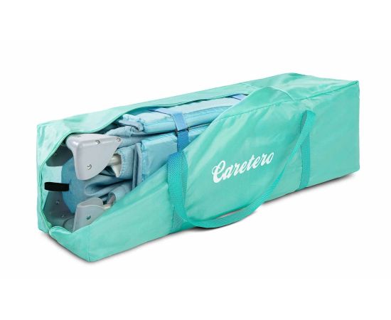Patut pliant cu etaj intermediar Caretero BASIC PLUS Blue, Culoare: Blue, Dimensiuni: 120x60,poza 5