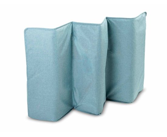 Patut pliant cu etaj intermediar Caretero BASIC PLUS Blue, Culoare: Blue, Dimensiuni: 120x60,poza 8