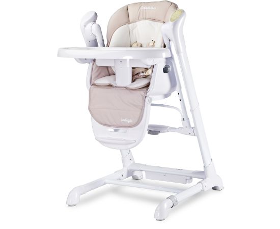 Scaun de masa cu leagan electric Caretero INDIGO 2 in 1 Beige, Culoare: Crem