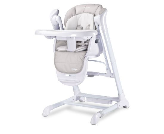 Scaun de masa cu leagan electric Caretero INDIGO 2 in 1 Light Grey, Culoare: Gri deschis