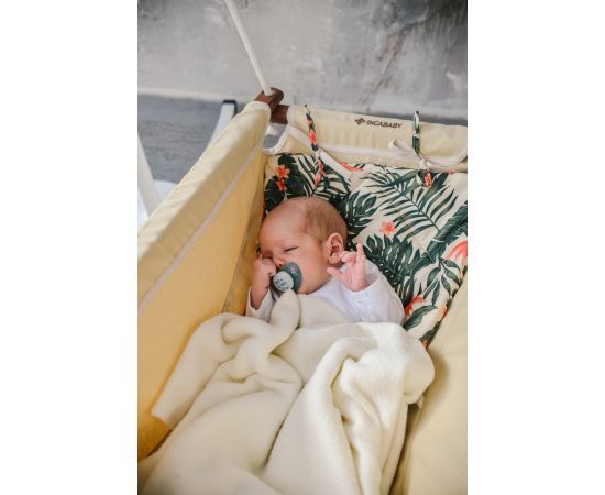 Legan multifunctional bebelusi, 0 luni – 3 ani (20 kg), testat TÜV Rheinland, Beige Stars FW Incababy, Culoare: Crem,poza 9