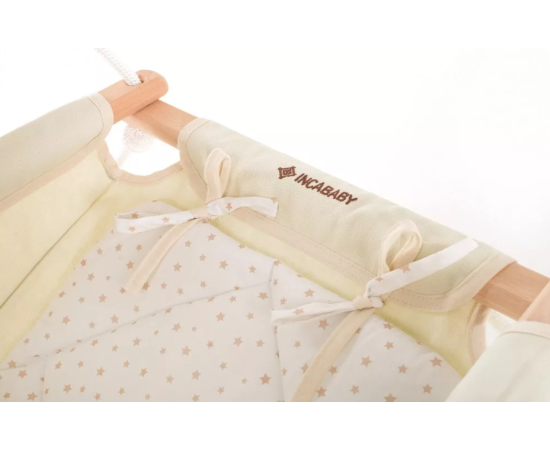 Legan multifunctional bebelusi, 0 luni – 3 ani (20 kg), testat TÜV Rheinland, Beige Stars FW Incababy, Culoare: Crem,poza 7