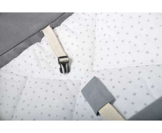Legan multifunctional bebelusi, 0 luni – 3 ani (20 kg), testat TÜV Rheinland, Grey Stars FW Incababy, Culoare: Gri,poza 5