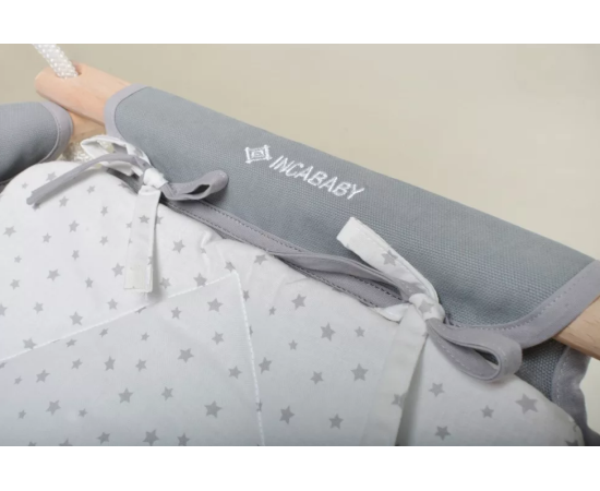 Legan multifunctional bebelusi, 0 luni – 3 ani (20 kg), testat TÜV Rheinland, Grey Stars FW Incababy, Culoare: Gri,poza 7