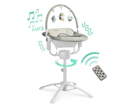 Caretero KIVI 3 in 1 Grey cu telecomanda, Culoare: Gri