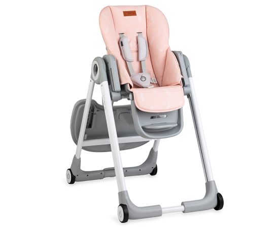 Scaun de masa copii Momi Luxuria, Piele ecologica, Pink, Culoare: Roz
