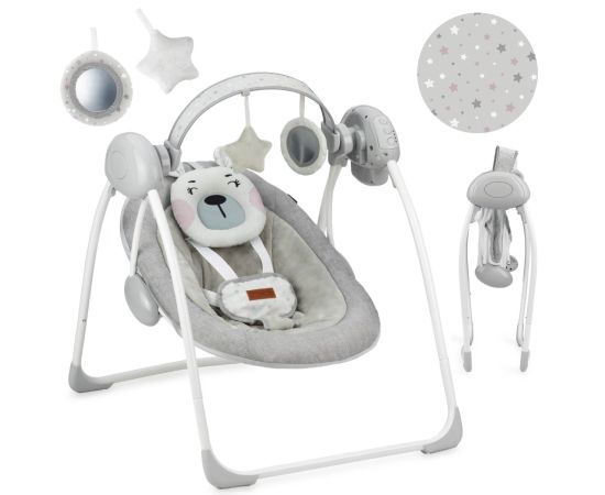 Leagan pentru bebelusi, MoMi LISS Bear Pink, Culoare: Roz,poza 3