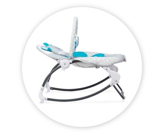 Bouncer MoMi Luis Blue, 0Luni+, Culoare: Blue,poza 3