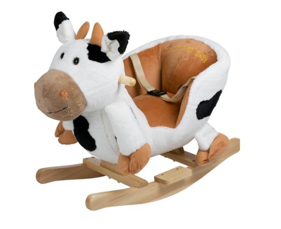 Balansoar Vacuta BabyGo, Culoare: Alb