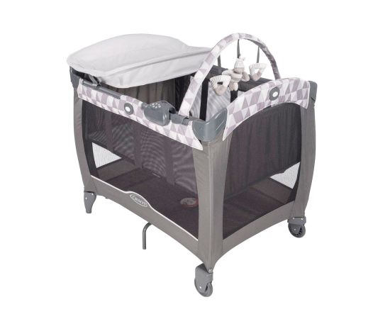 Patut Contour Electra Watney Graco, Culoare: Alb/Gri