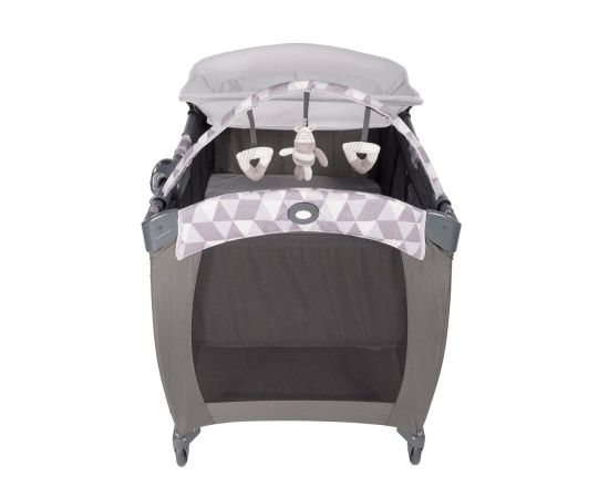 Patut Contour Electra Watney Graco, Culoare: Alb/Gri,poza 3