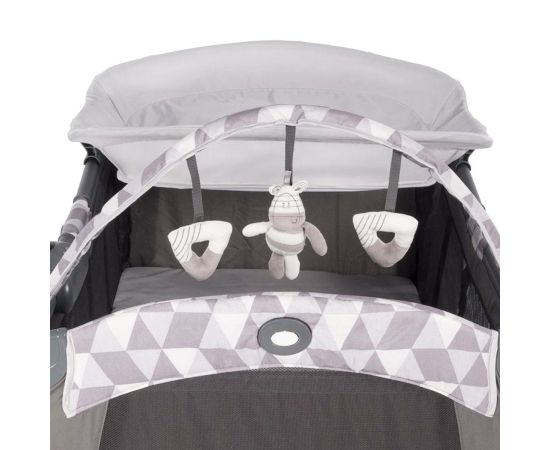 Patut Contour Electra Watney Graco, Culoare: Alb/Gri,poza 4