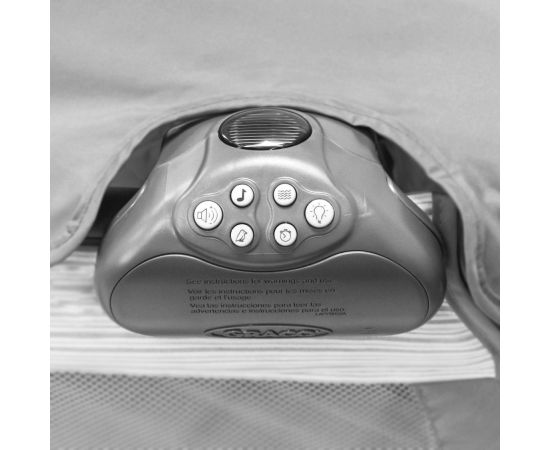 Patut Contour Electra Watney Graco, Culoare: Alb/Gri,poza 6